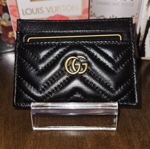 Black Quilted Card Case